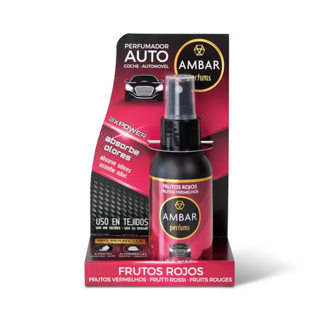 Car Air Freshener Spray 90ml - Red Fruit Trail - Ambar