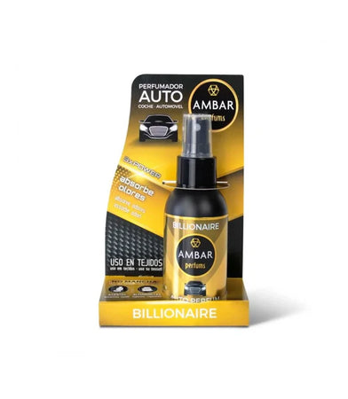 Spray Désodorisant pour Voiture 90ml - Sentier Billionnaire - Ambar